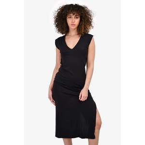 Frame Black V-Neck Long Maxi Dress Size XS